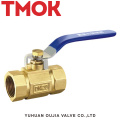 brass color long handle full open brass square ball valve